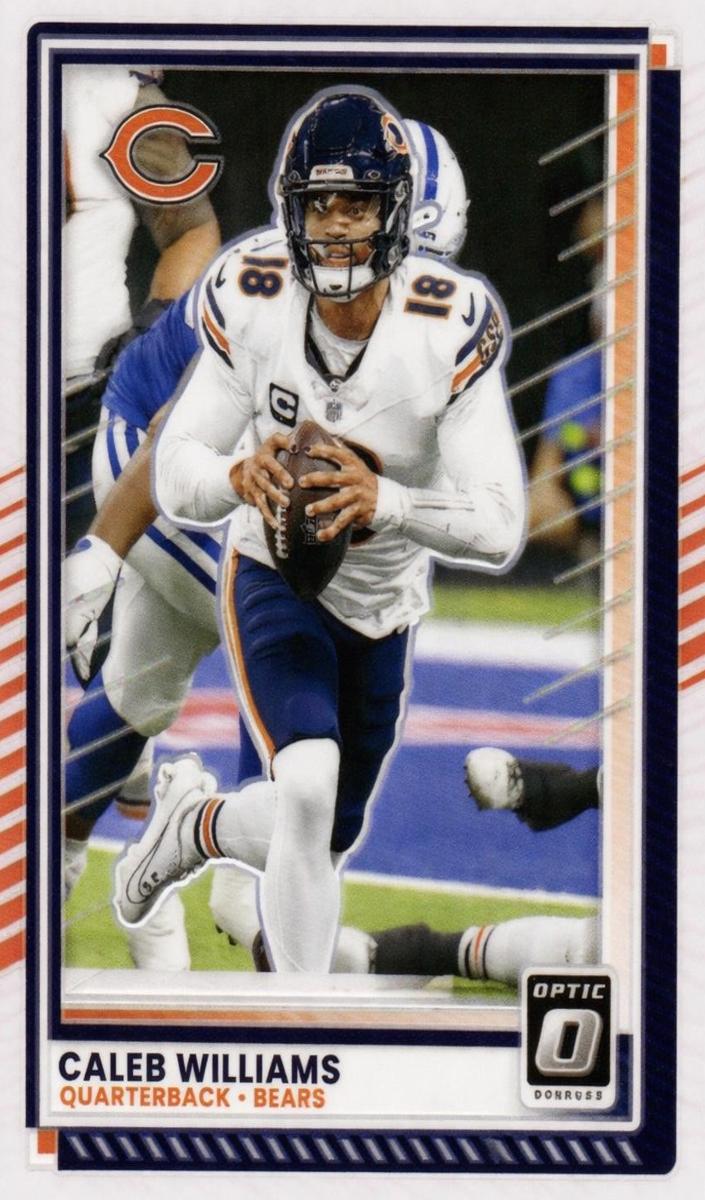 Caleb Williams 2025 Donruss Optic Football card