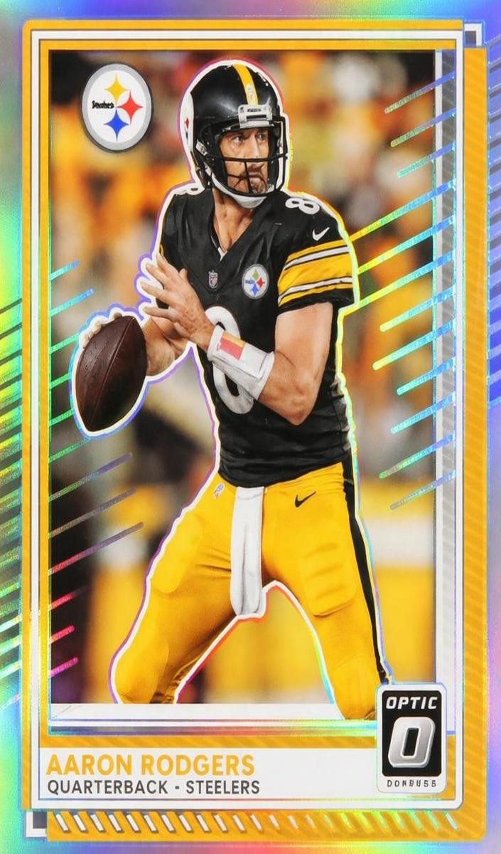 Aaron Rodgers 2025 Donruss Optic Football card