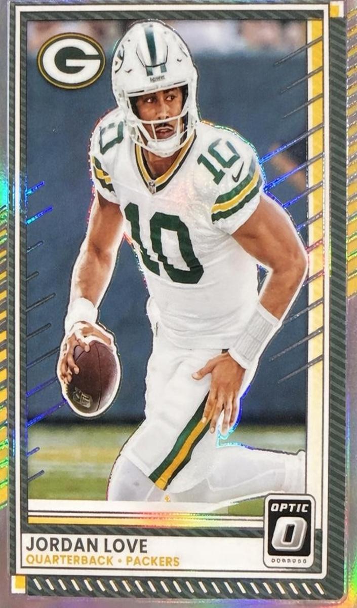 Jordan Love 2025 Donruss Optic Football card