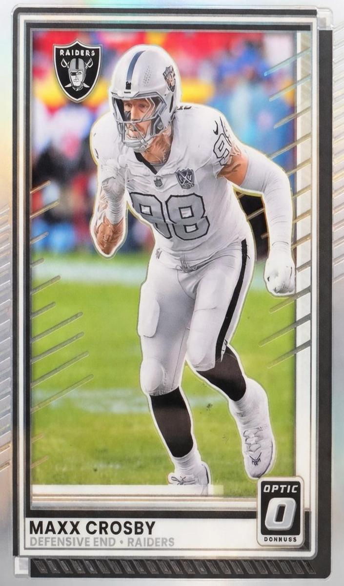 Maxx Crosby 2025 Donruss Optic Football card