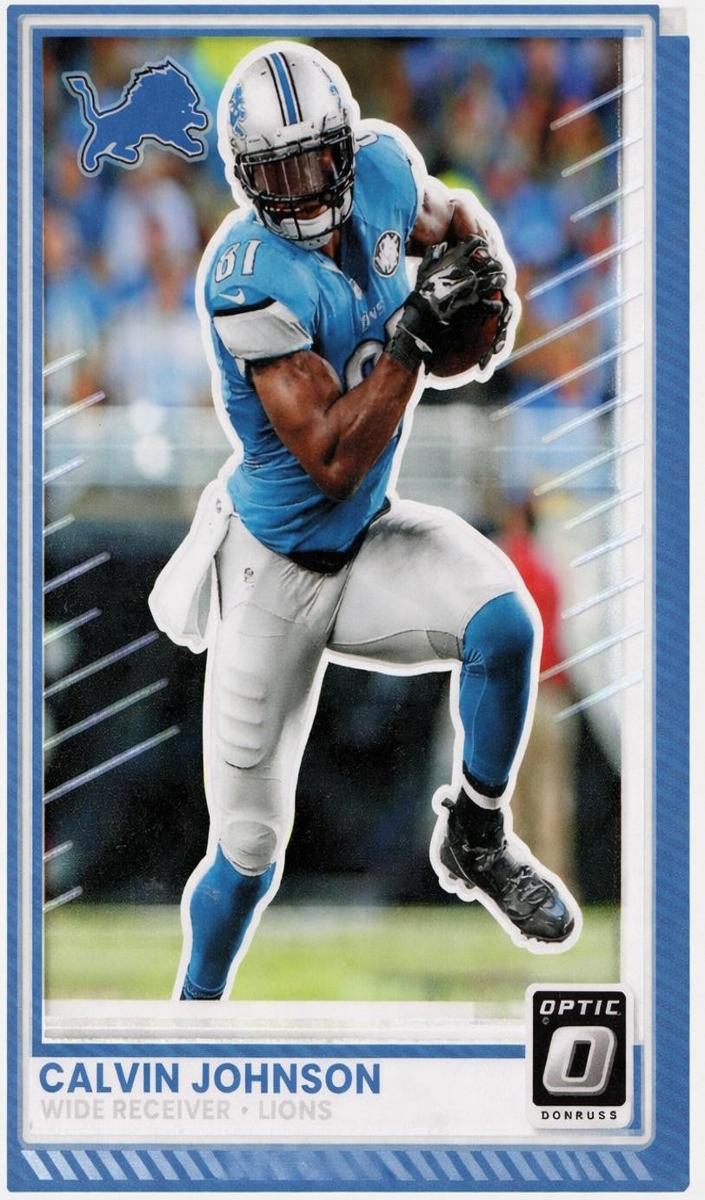 Calvin Johnson 2025 Donruss Optic Football card