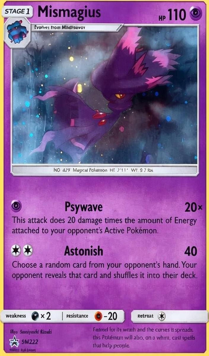 Mismagius 2019 Pokemon Sun & Moon Black Star Promo