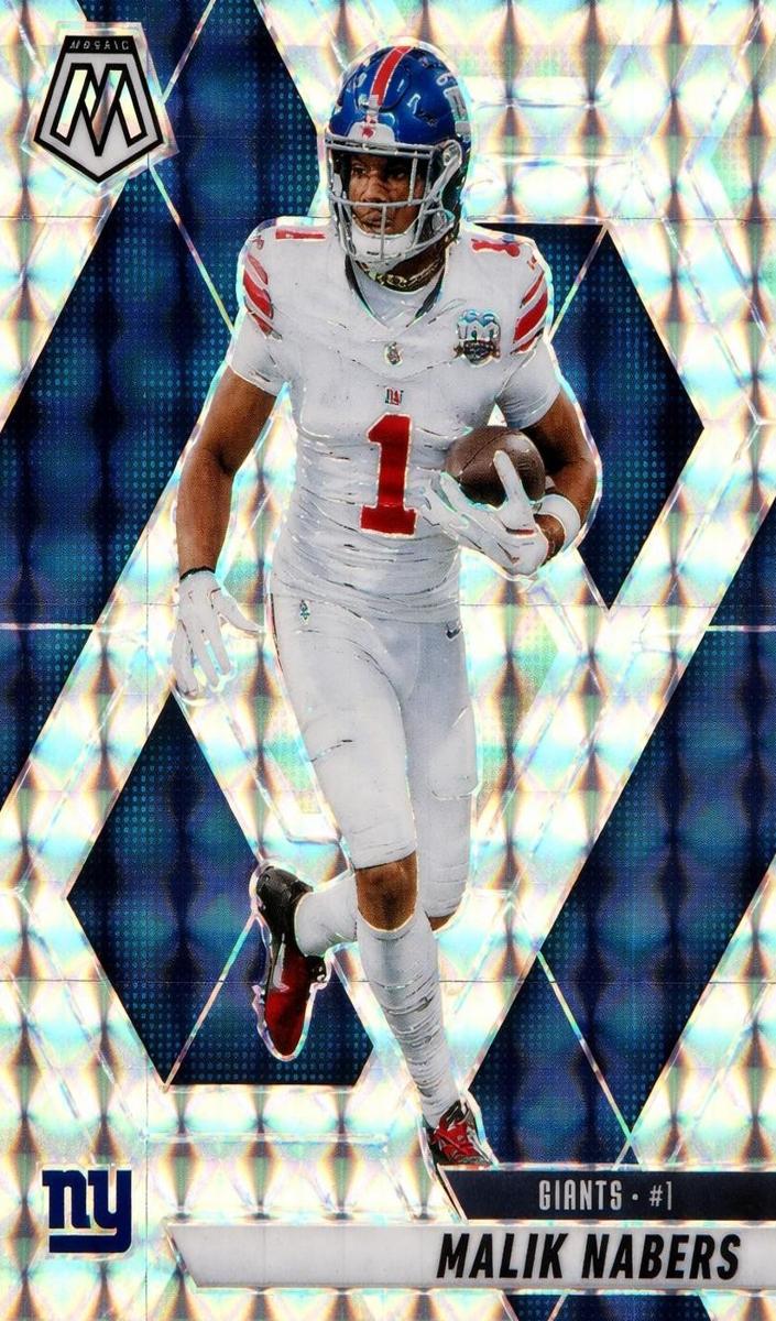 Malik Nabers 2025 Mosaic Football card