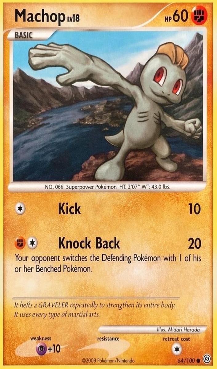 Machop 2008 Pokemon Diamond & Pearl Stormfront