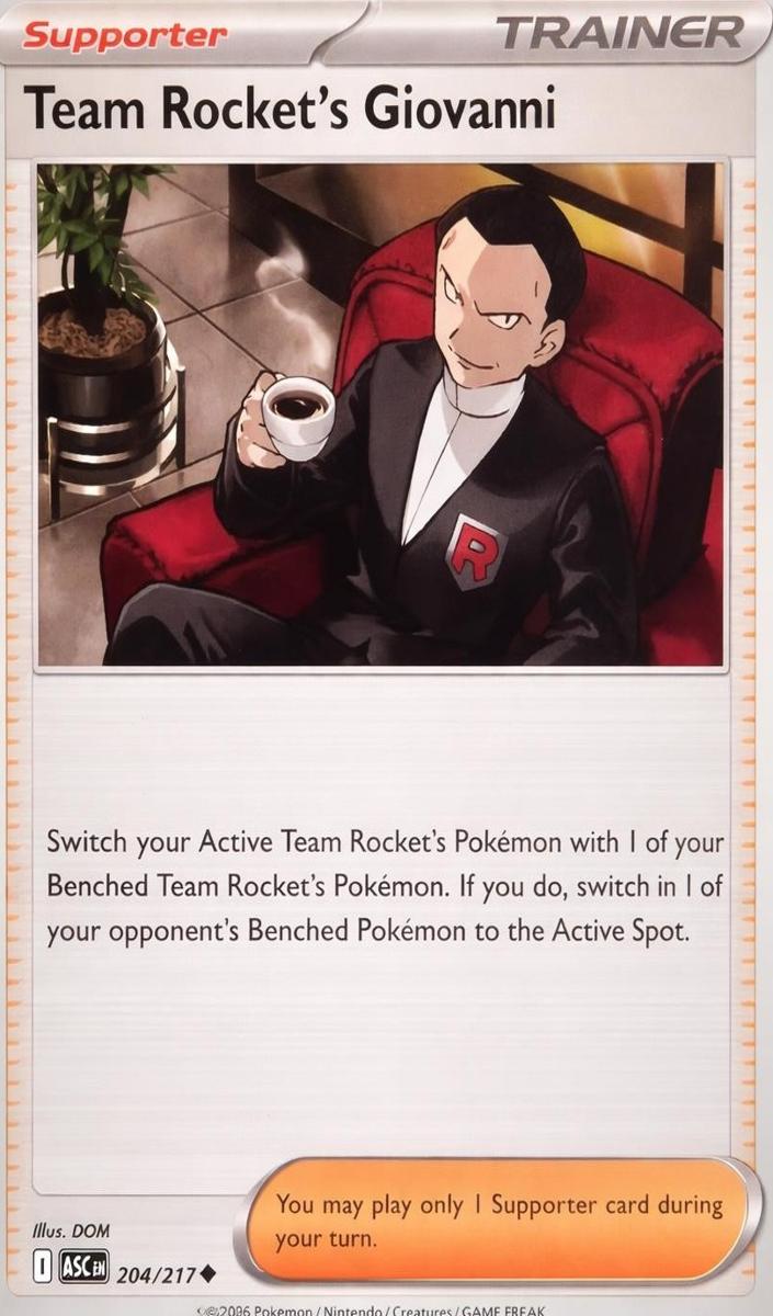 Team Rocket's Giovanni 2026 Pokemon Mega Evolution Ascended Heroes