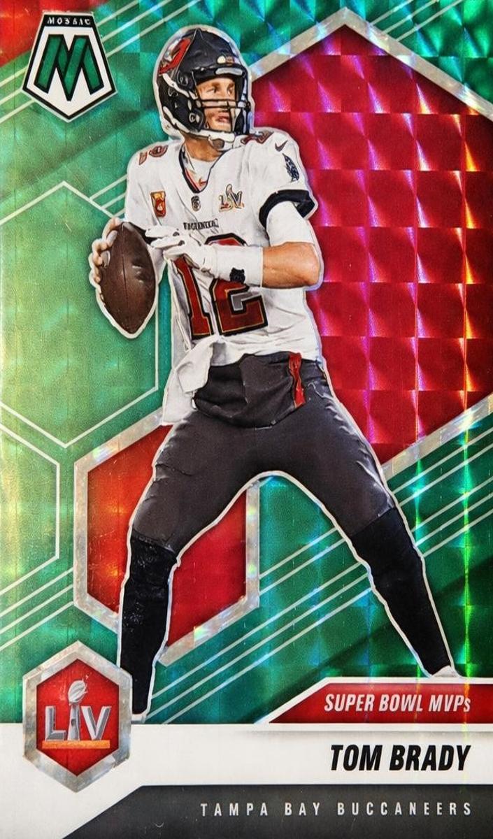 2021 Panini Mosaic Tom Brady [Green Mosaic] #285 card