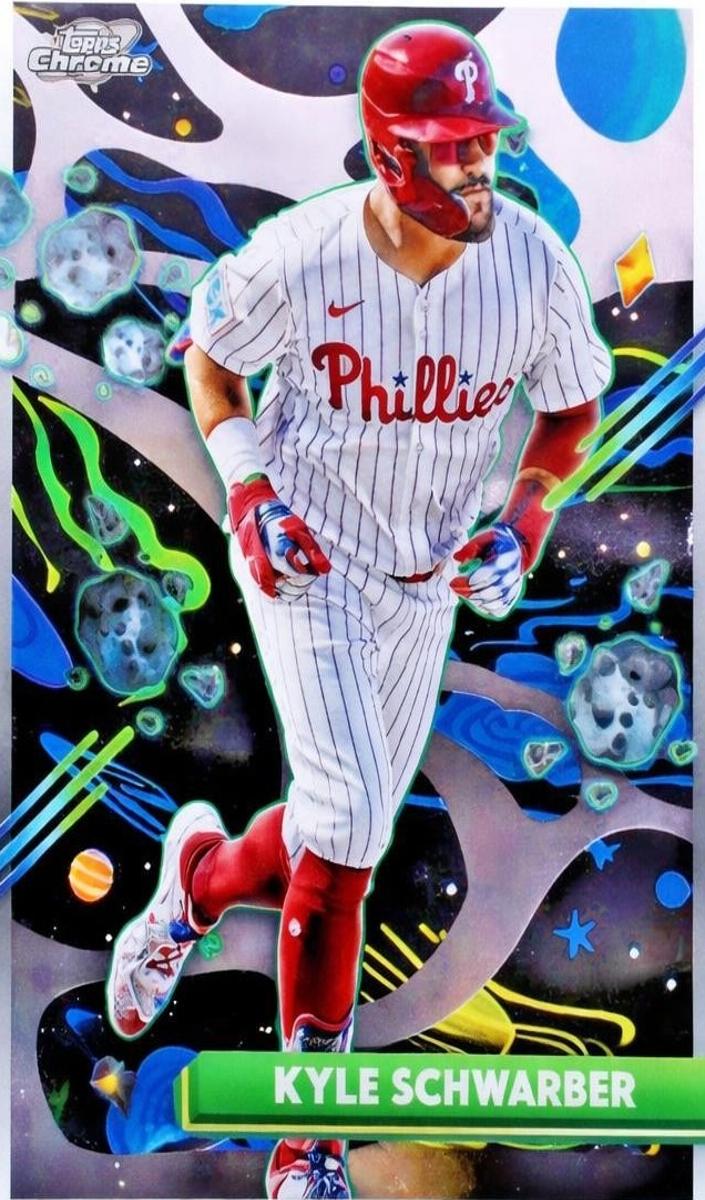 2025 Topps Cosmic Chrome Kyle Schwarber #13 card