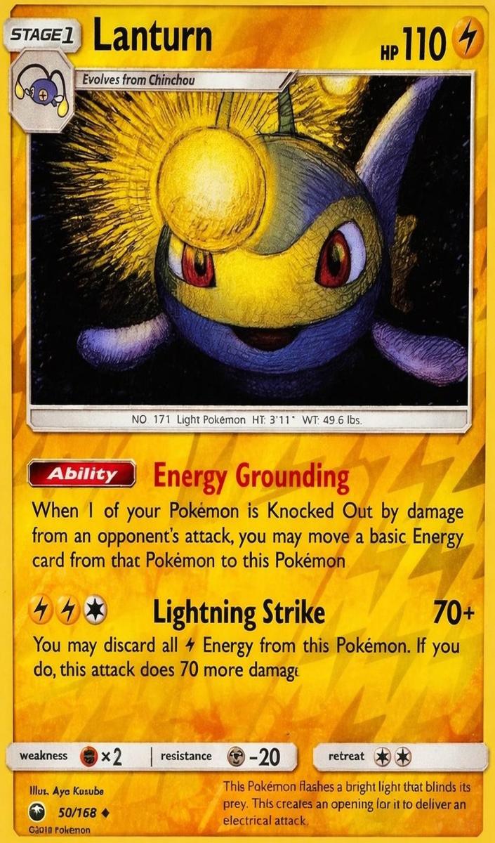 Lanturn 2018 Pokemon Sun & Moon Celestial Storm