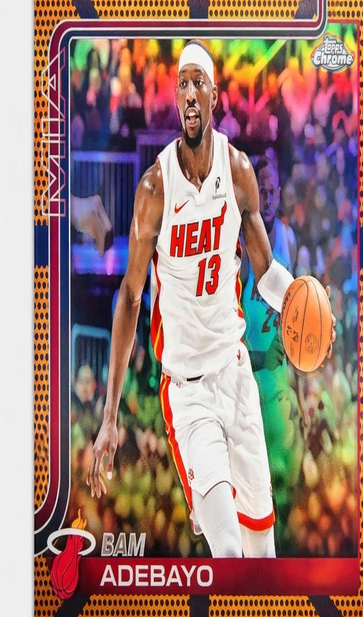 Bam Adebayo 2025-26 Topps Chrome Basketball card