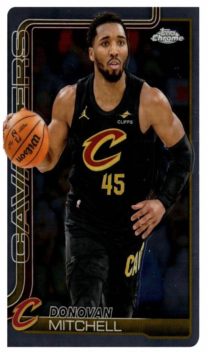 Donovan Mitchell 2025-26 Topps Chrome Basketball card
