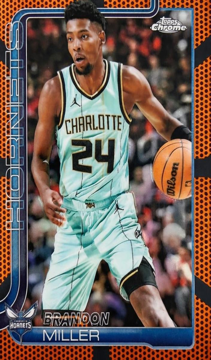 Brandon Miller 2025-26 Topps Chrome Basketball card