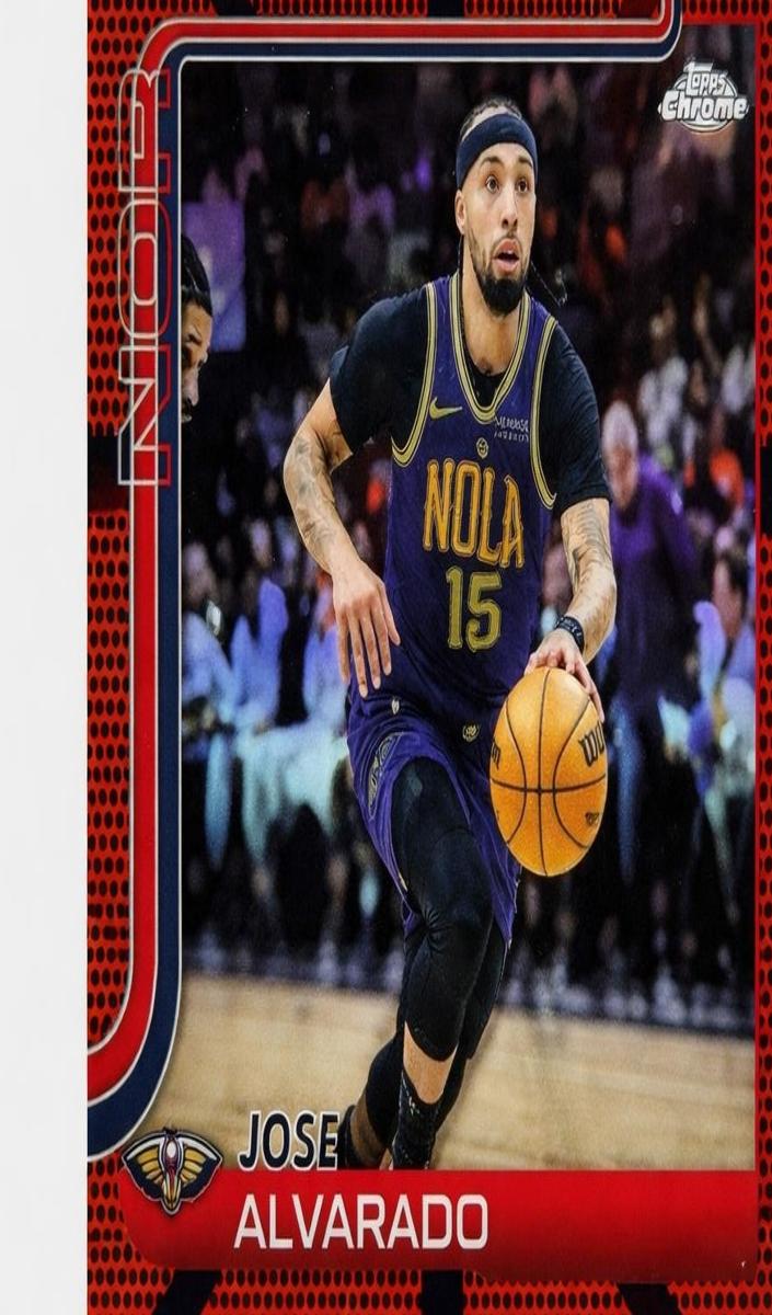 Jose Alvarado 2025-26 Topps Chrome Basketball card