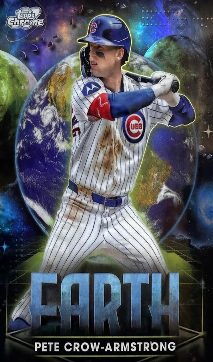 2025 Topps Cosmic Chrome Planetary Pursuit Pete Crow-Armstrong #PPE-9 card