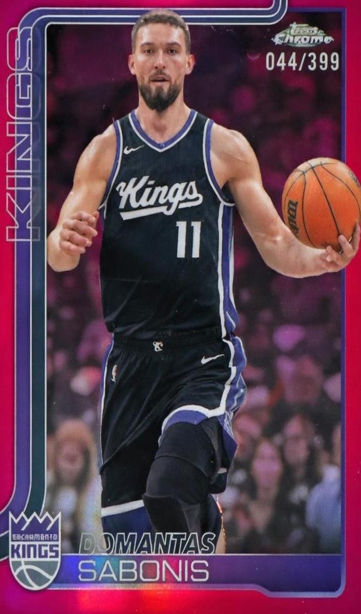 Domantas Sabonis 2025-26 Topps Chrome Basketball card