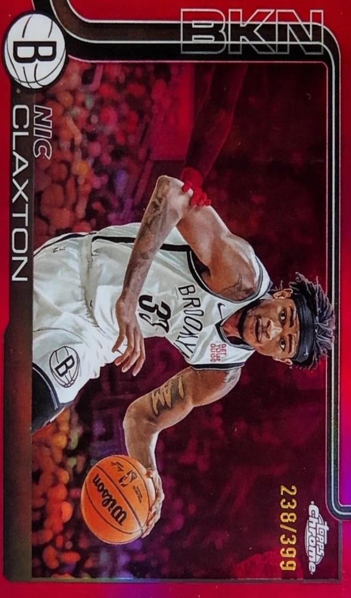 Nic Claxton 2025-26 Topps Chrome Basketball card