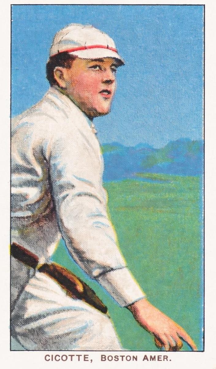 1909 T204 Ramly Tobacco Ed Cicotte card