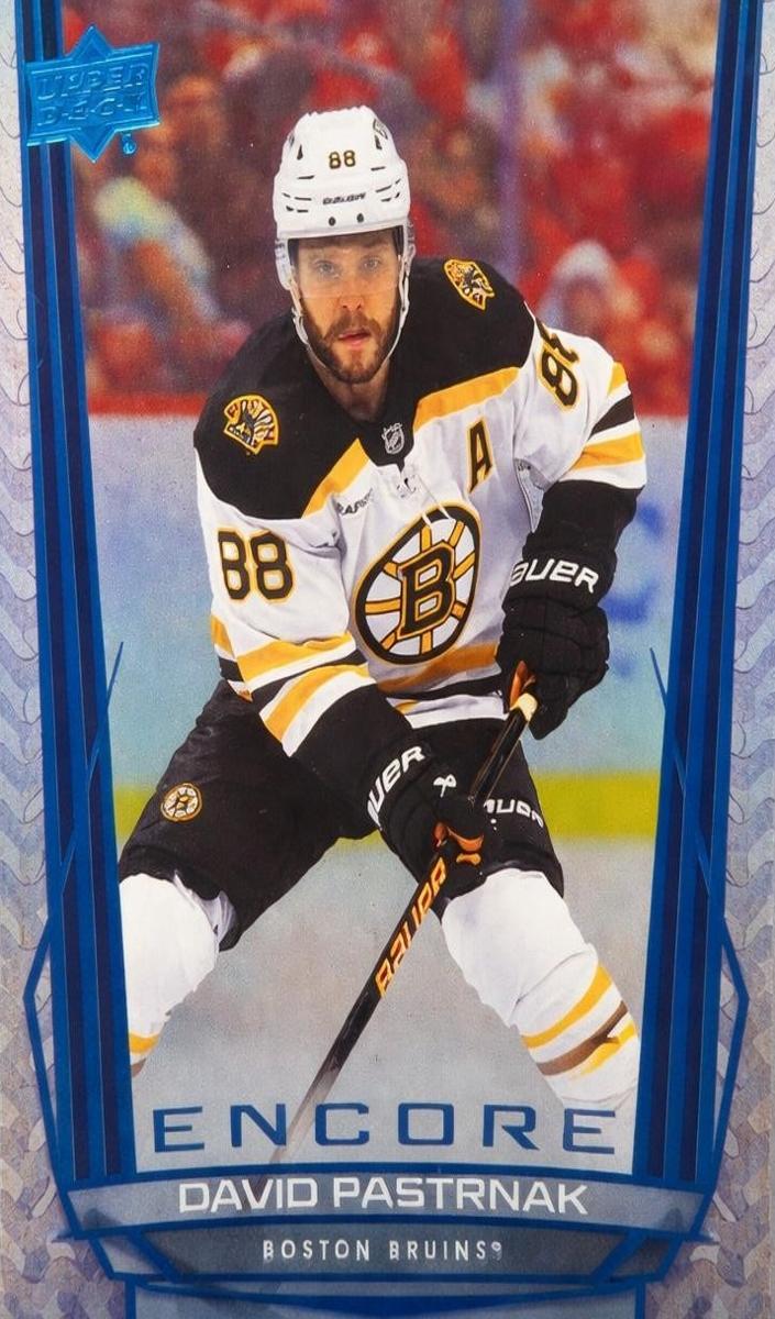 2025 Upper Deck David Pastrnak [Blue] #E-80 card