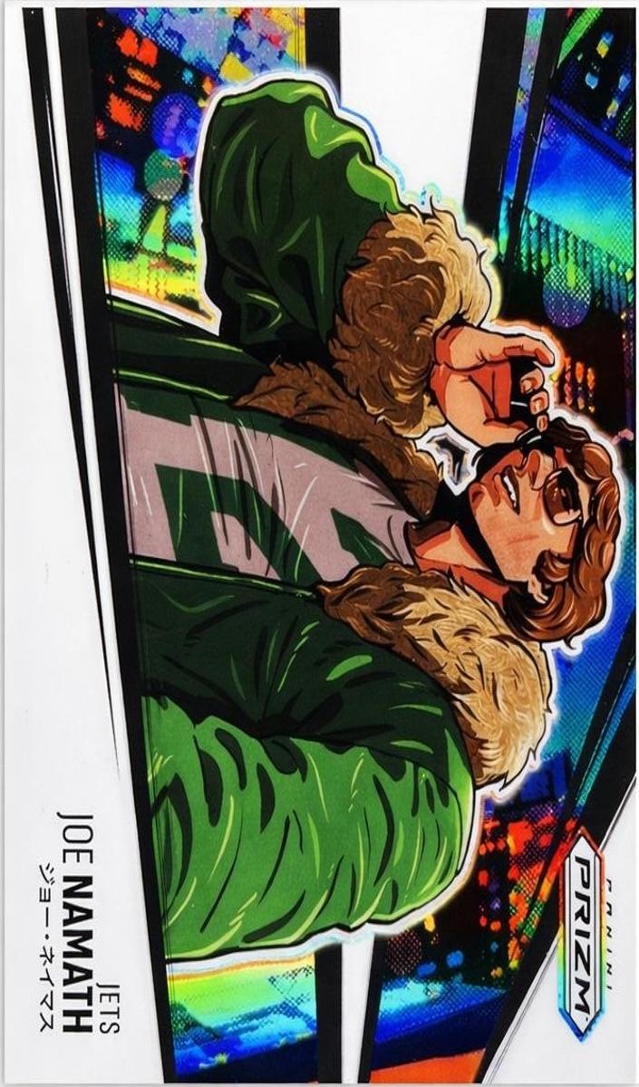 2025 Panini Prizm Manga Horizontal Joe Namath #9 card