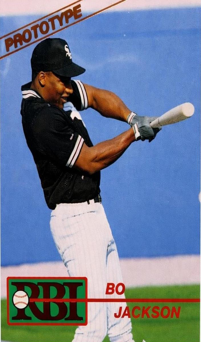 1991 Rbi Rbi Magazine Prototype PROTOTYPE-HAND CUT #2P Bo Jackson front