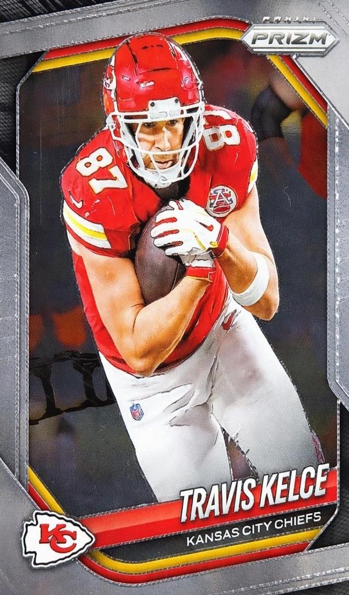 Travis Kelce 2025 Prizm Football card