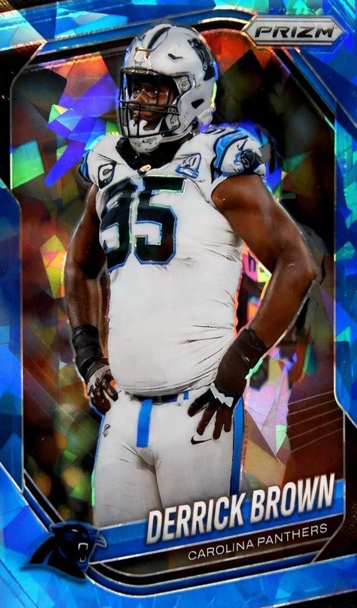 Derrick Brown 2025 Prizm Football card