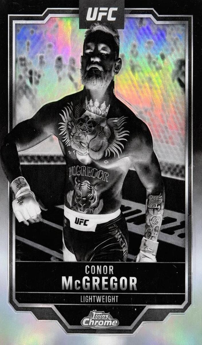2025 Topps Chrome Conor McGregor [Negative Refractor] #101 card
