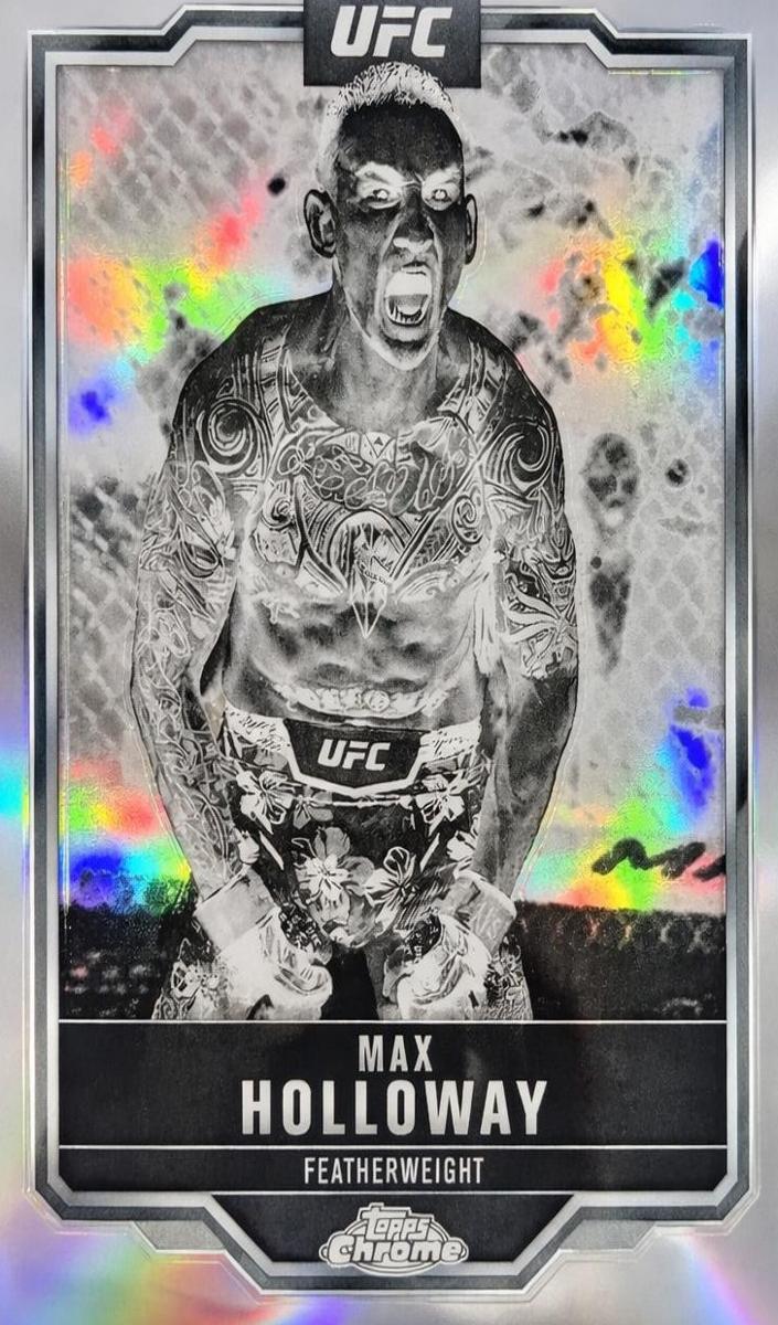2025 Max Holloway [Negative Refractor] #100