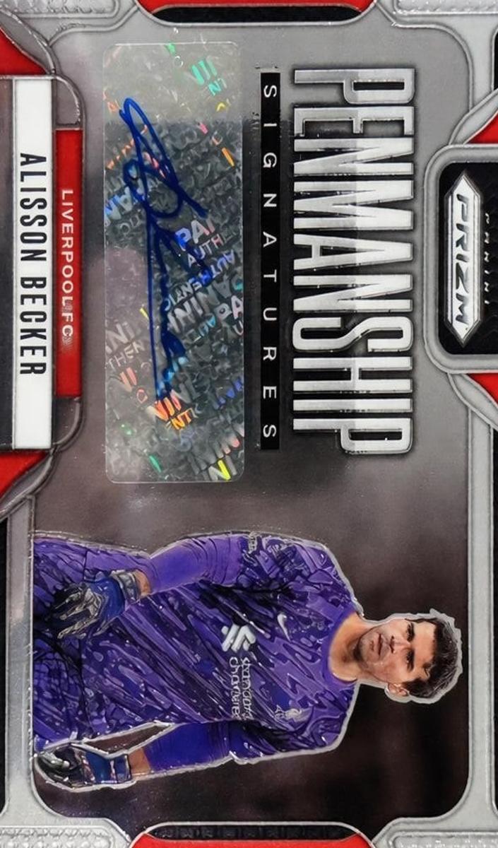 2024 Panini Prizm Premier League Alisson Becker #P-AB card