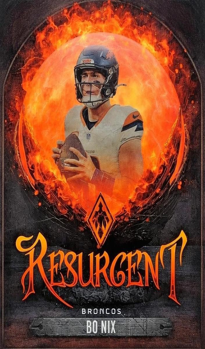 2025 Panini Phoenix Resurgent Snow Globe Bo Nix #9 card