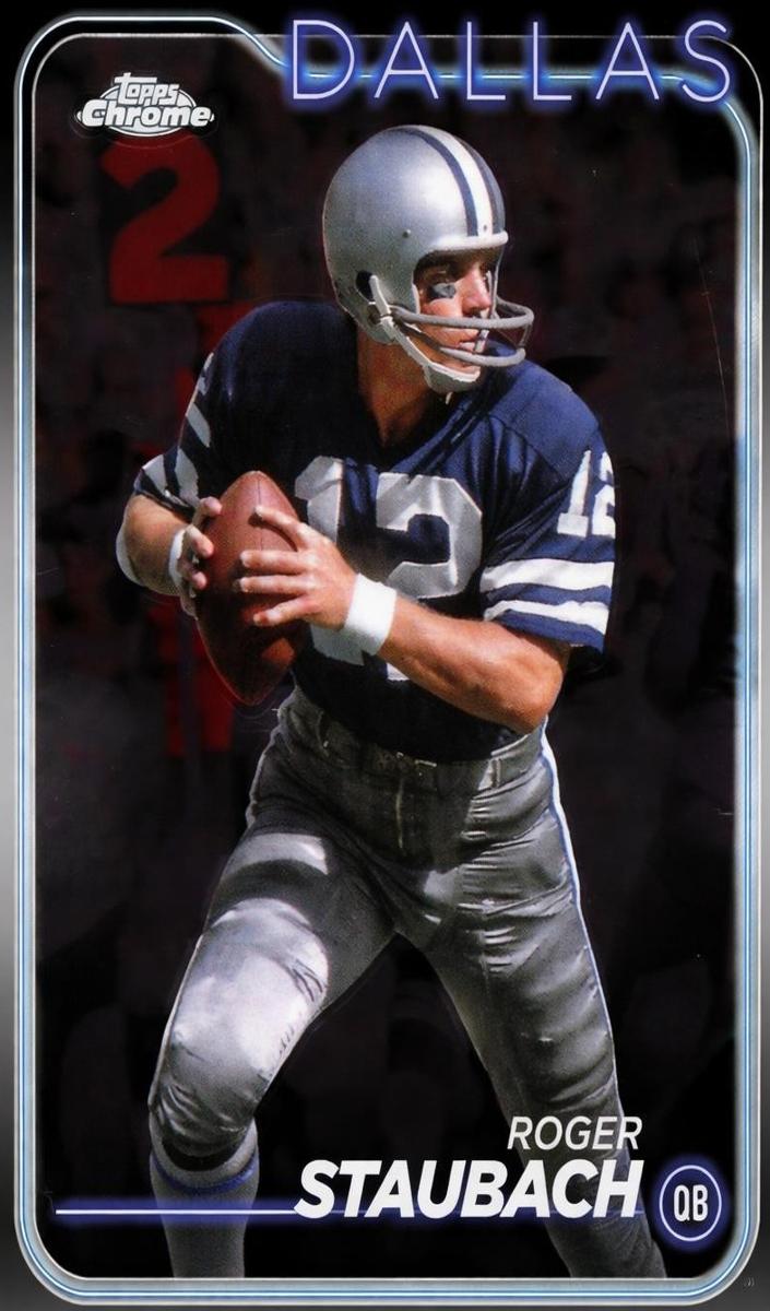 Roger Staubach 2024 Topps Chrome Football card