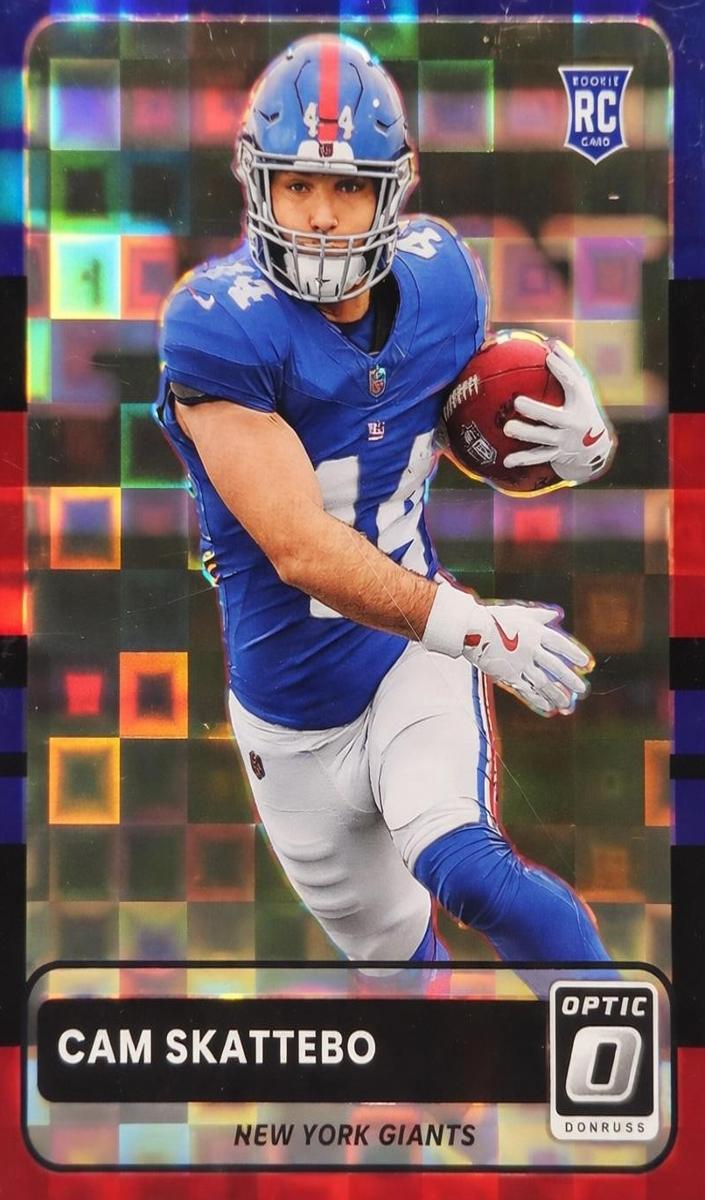 2025 Donruss Optic Cam Skattebo [Black Pandora] #4 card