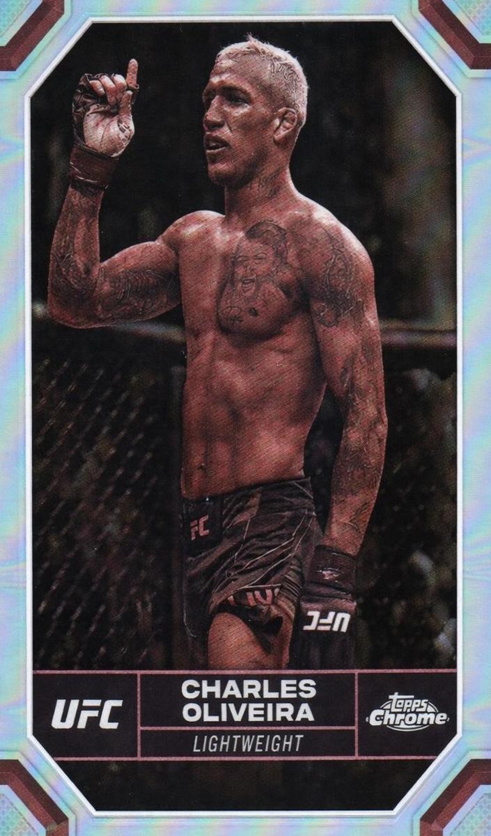 2024 Charles Oliveira [Blue Wave Refractor] #42