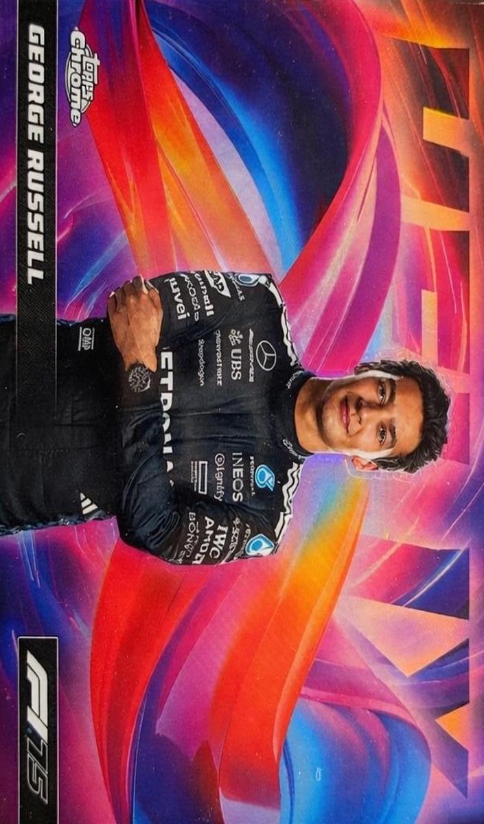 2025 Topps Chrome Formula 1 Helix George Russell #HLX-7 card