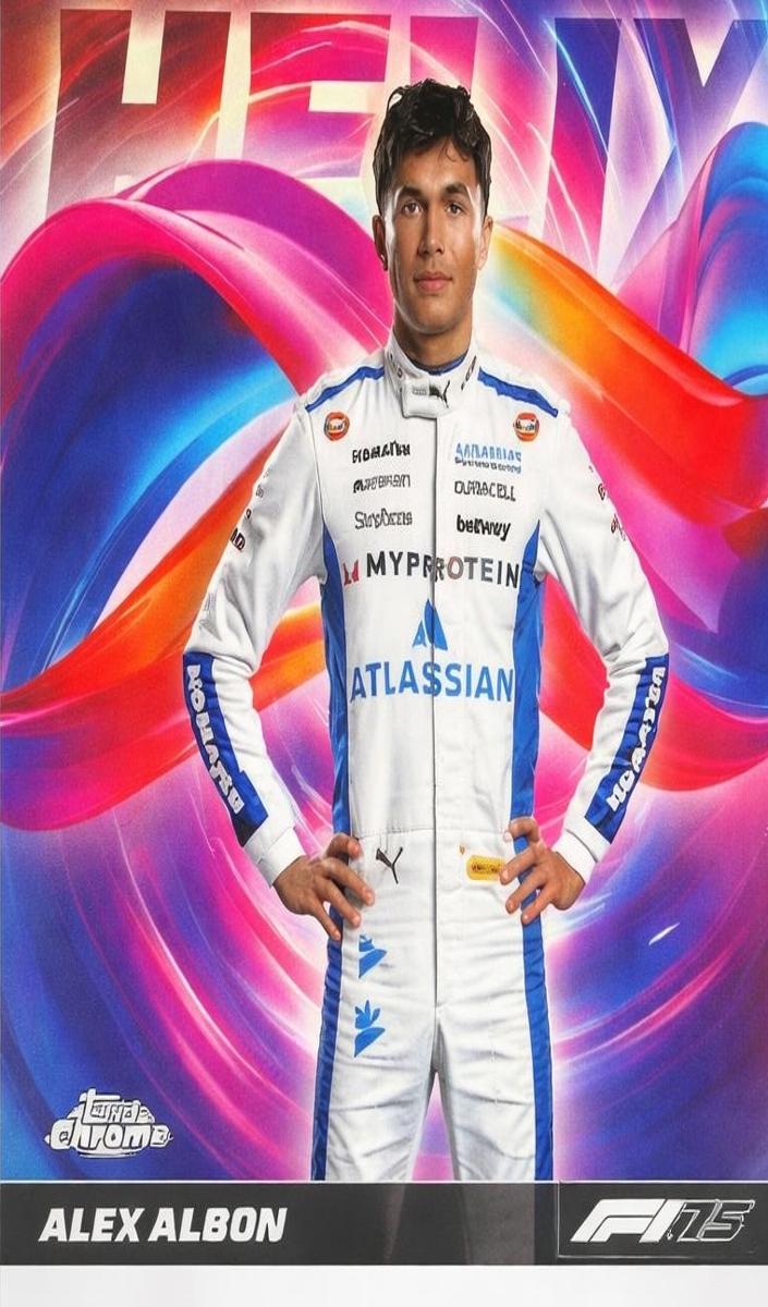 2025 Topps Chrome Formula 1 Helix Alex Albon #HLX-17 card
