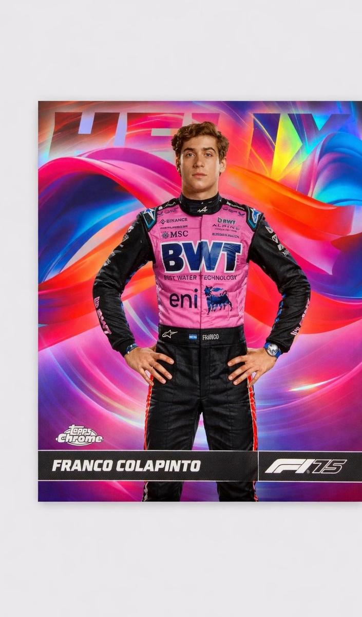 2025 Topps Chrome Formula 1 Helix Franco Colapinto #HLX-15 card