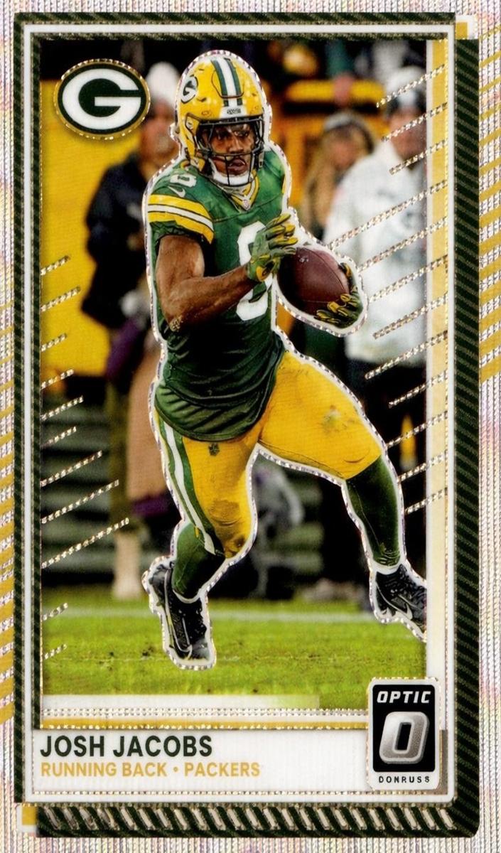 Josh Jacobs 2025 Donruss Optic Football card