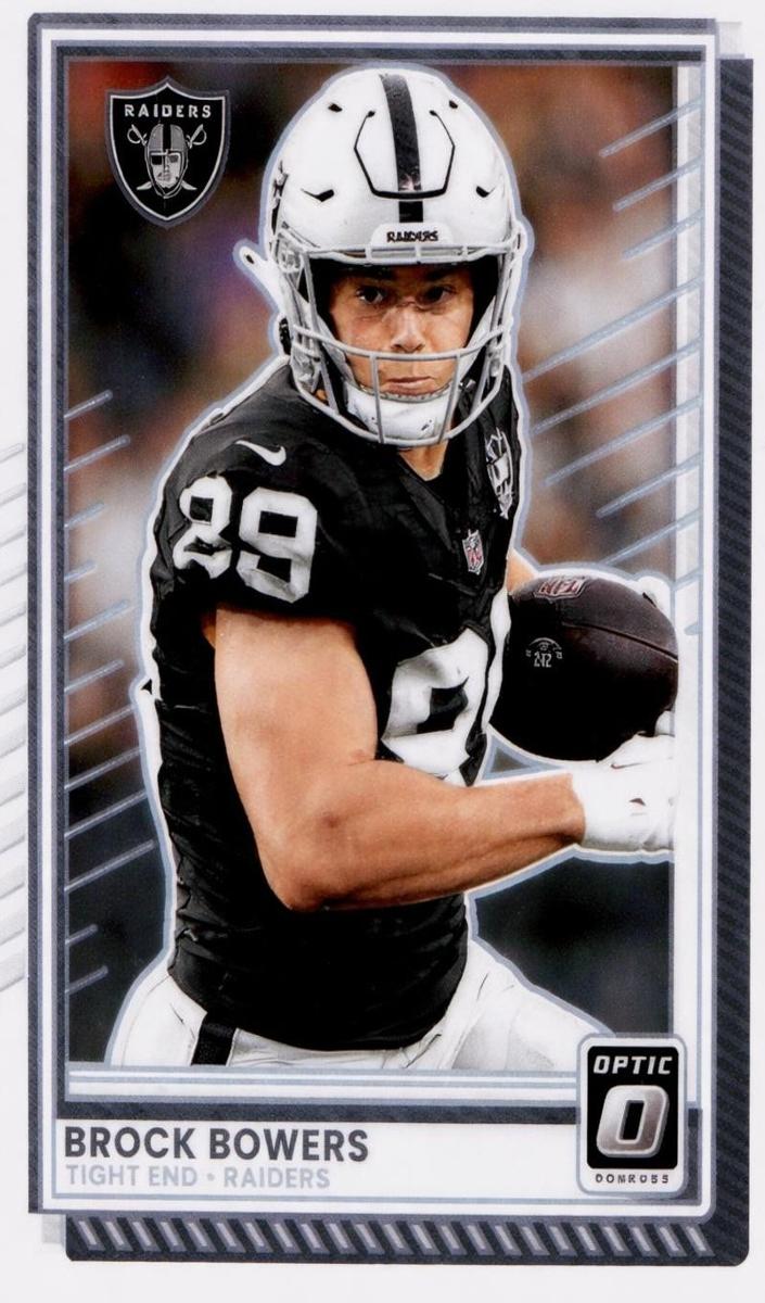 Brock Bowers 2025 Donruss Optic Football card
