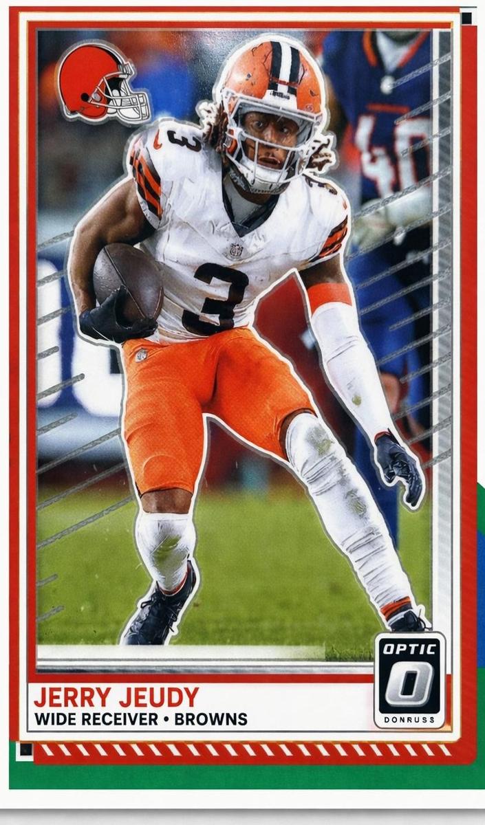 Jerry Jeudy 2025 Donruss Optic Football card