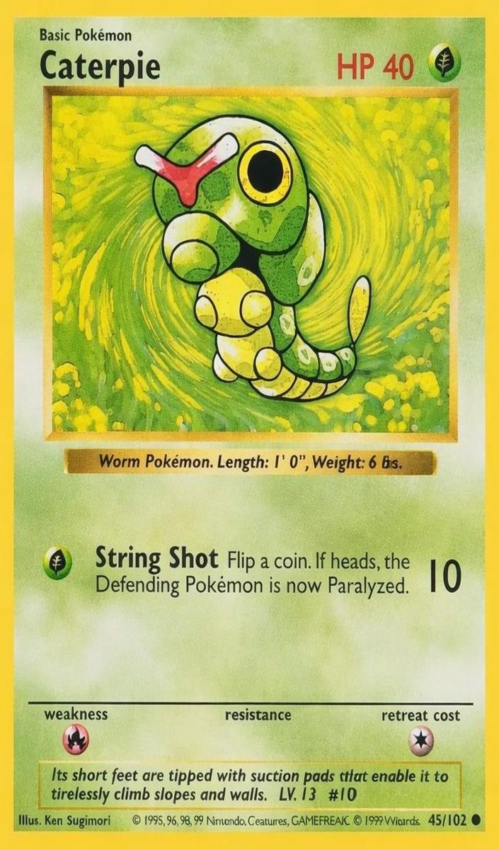 Caterpie 1999 Pokemon Base Set