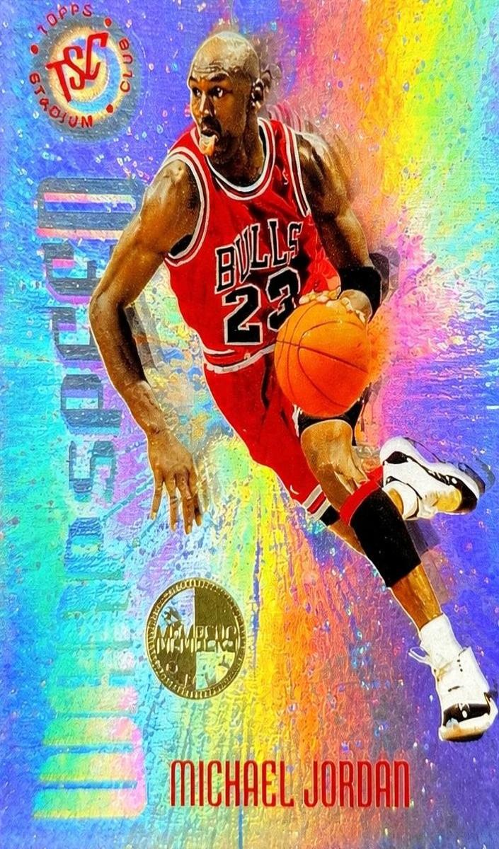 1995 Topps Stadium Club WARP SPEED-MEMBERS ONLY #WS1 Michael Jordan front