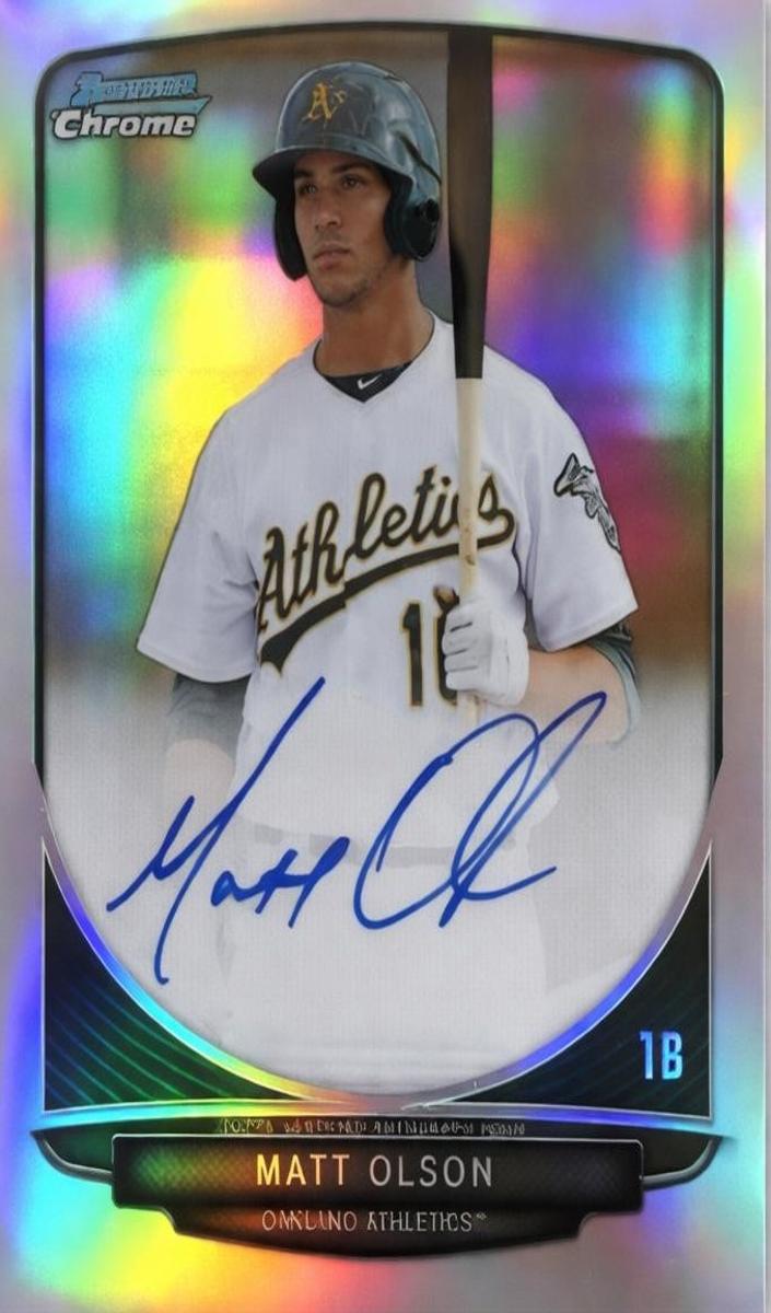 2013 Bowman Chrome Prospects Matt Olson [Refractor] #BCP-MO card