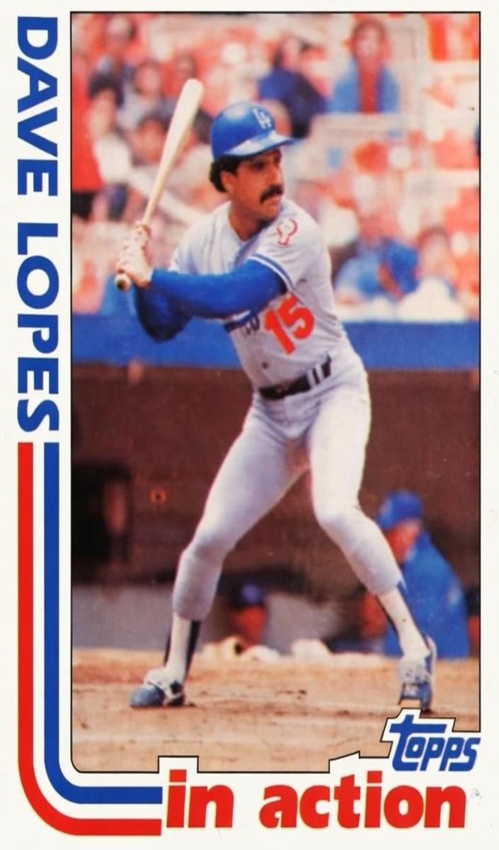 1982 Topps Dave Lopes #741 card