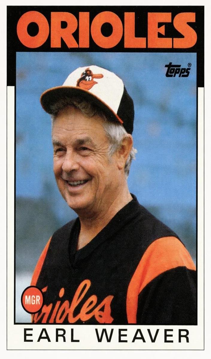 1986 Earl Weaver #321