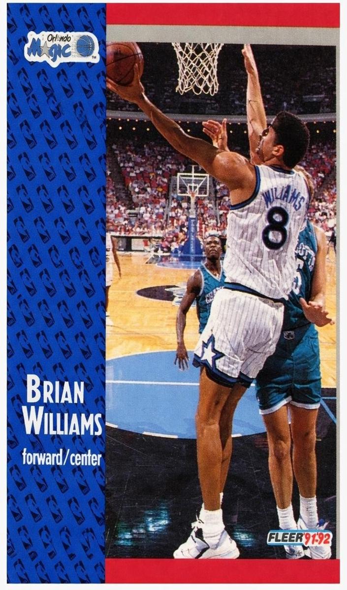 1991 Fleer Brian Williams #334 card