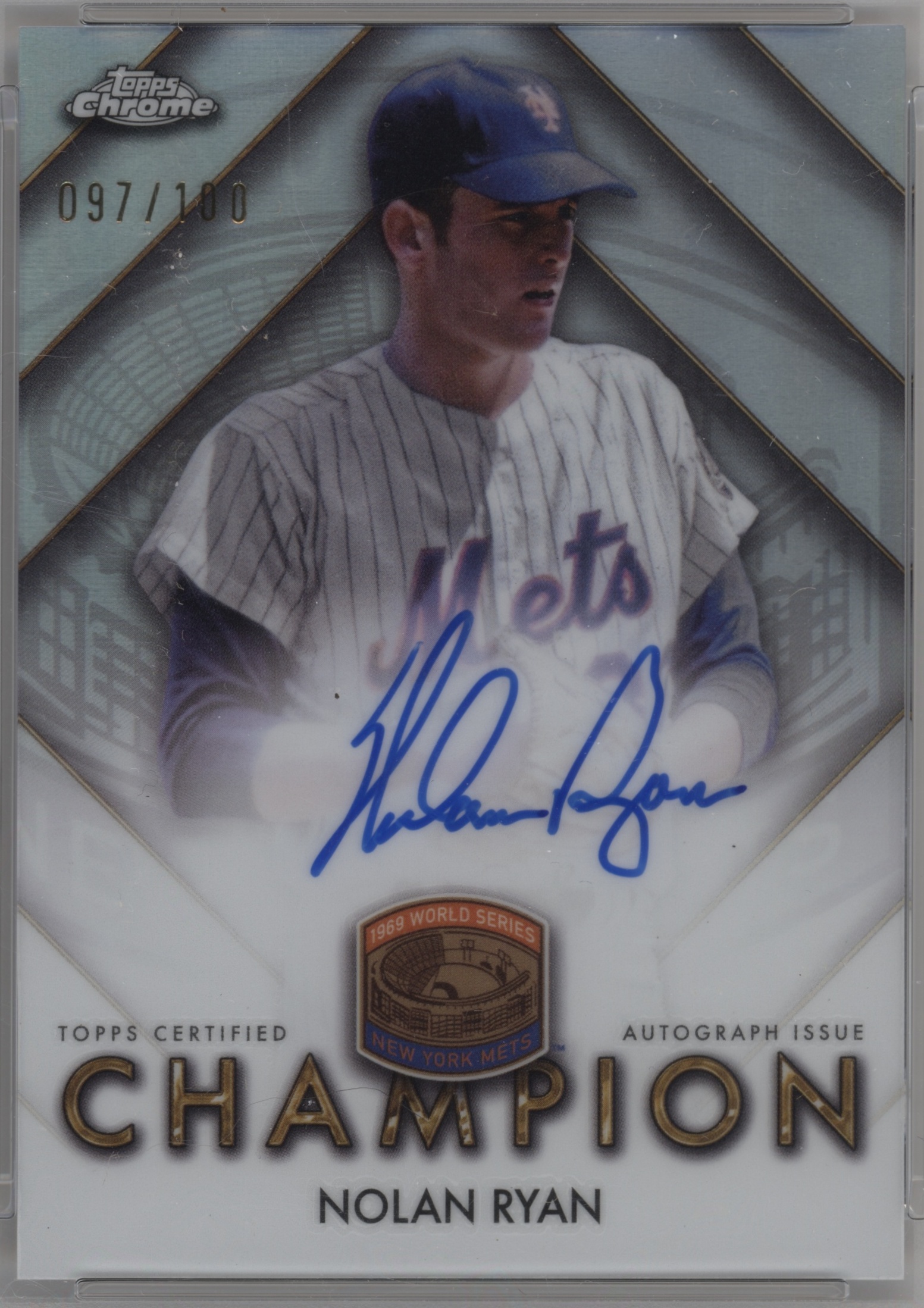 2025 Topps Chrome Baseball Nolan Ryan #WSC-NR PSA 9