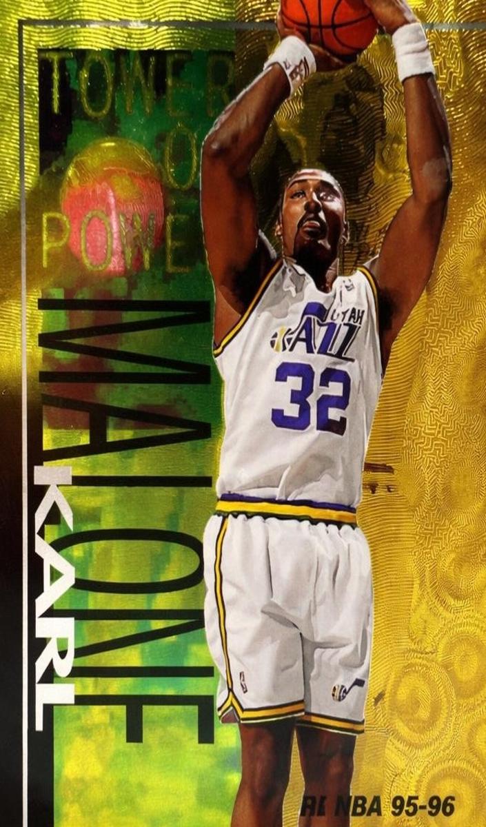 1995 Fleer Tower of Power Karl Malone #2 card