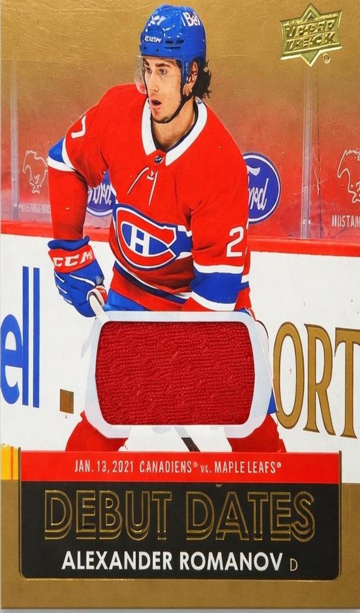 2021 Upper Deck Alexander Romanov #DD-18 card
