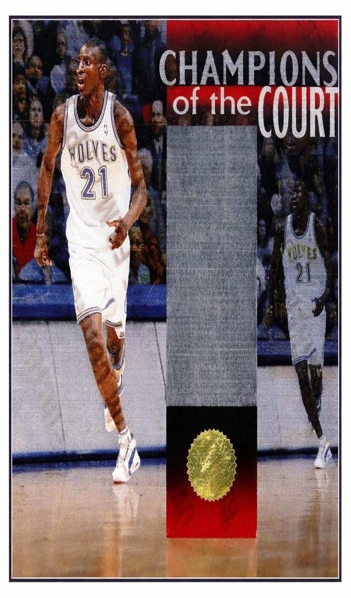 1995 SP Championship Champions of the Court Kevin Garnett #C16 card