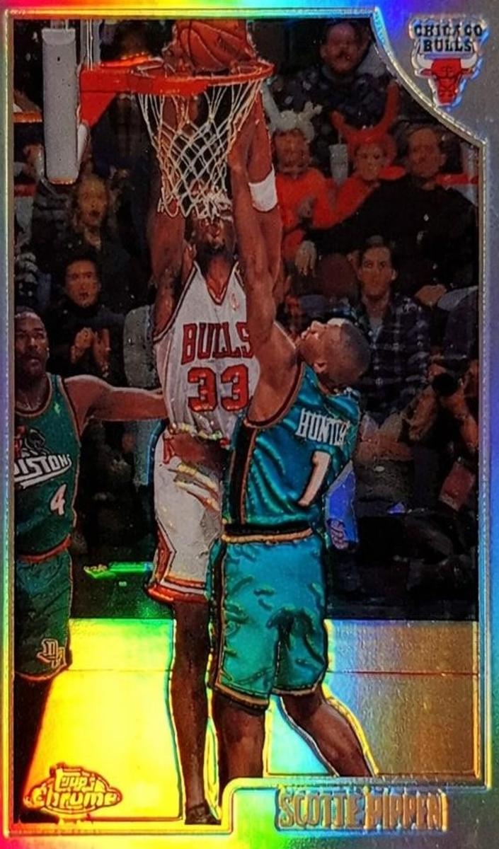 1998 Topps Topps Chrome Refractor #1 Scottie Pippen front