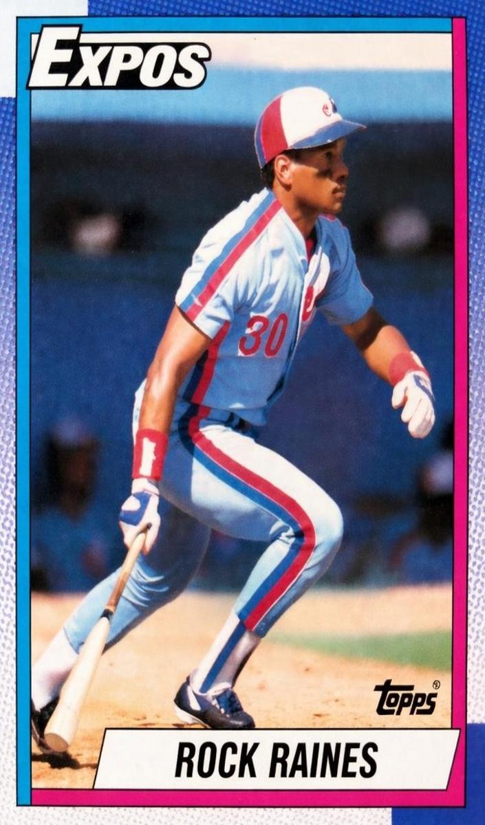 1990 Topps Tim Raines #180 card